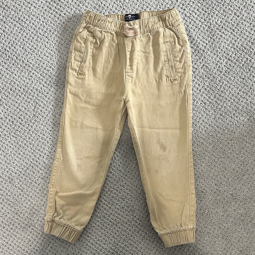 7Jeans Kids Tan Jogger Pants